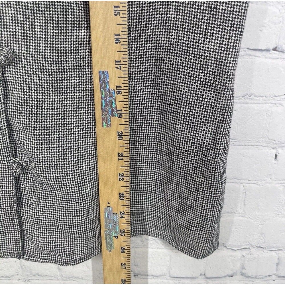 Vintage Orvis Blouse Women's Large 16 100% Linen Plaid Button Cottage Beach Top - Picture 8 of 9